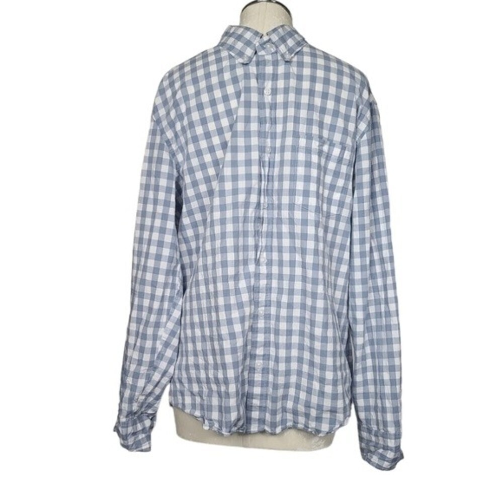 J. Crew Factory Flex Washed Slim Untucked Long Sleeve Button Down Men's Shirt L